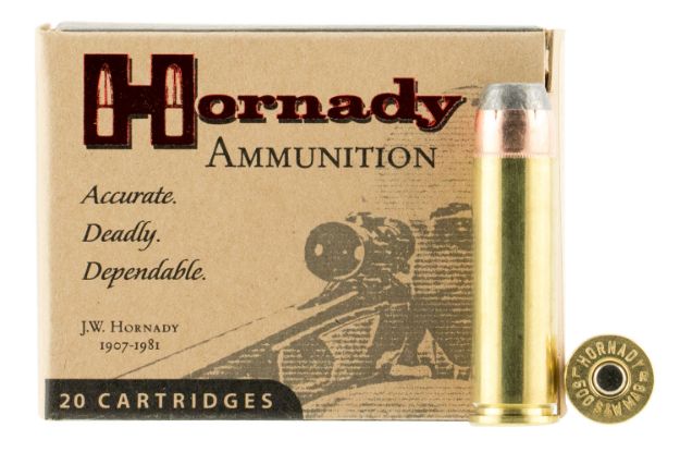 Picture of Hornady 9252 Custom  500S&WMag 500gr Hornady XTP Flat Point 20 Per Box/10 Case