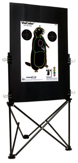 Picture of Champion Targets 40884 Folding Stand w/Case Black Steel 19.50" W x 28.50" H x 16" D