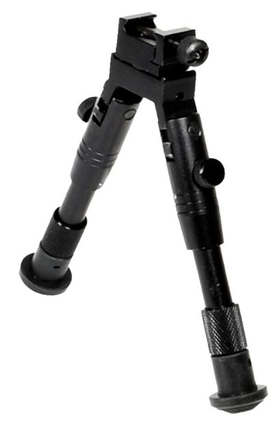 Picture of UTG TL-BP28S Shooter's SWAT Bipod Matte Black 6.2-6.7" Aluminum