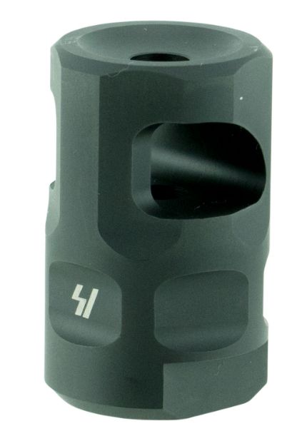 Picture of Strike Industries SAILCOMP Sail Comp  Black Steel with 1/2"-28 tpi Threads, 1.57" OAL & 0.26" Diameter for 223 Rem, 5.56x45mm NATO AR-Platform