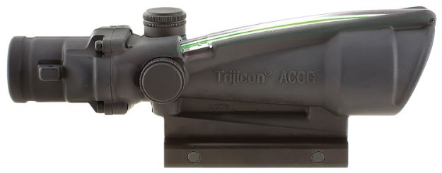 Picture of Trijicon 100156 ACOG  Black Hardcoat Anodized 3.5x35mm Illuminated Green Horseshoe .223/5.56 BDC Reticle