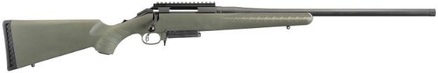 Picture of Ruger 26973 American Predator Full Size 6.5 Creedmoor 3+1 22" Matte Black Threaded Barrel, Matte Black Picatinny Rail Steel Receiver, Moss Green Fixed Synthetic Stock