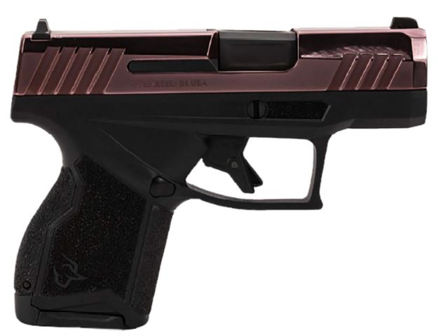 Picture of Taurus 1-GX4M931-10RG GX4  Micro-Compact Frame 9mm Luger 10+1 3.06" Satin Black DLC Stainless Steel Barrel, Rose Gold PVD Serrated Alloy Steel Slide, Matte Black Stainless Steel Frame, Textured Grip