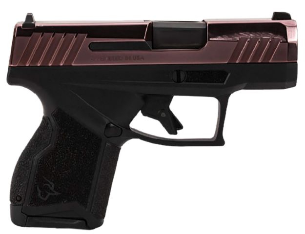 Picture of Taurus 1-GX4M931-RG GX4  Micro-Compact Frame 9mm Luger 13+1 3.06" Satin Black DLC Stainless Steel Barrel, Rose Gold PVD Serrated Alloy Steel Slide, Matte Black Stainless Steel Frame, Textured Grip