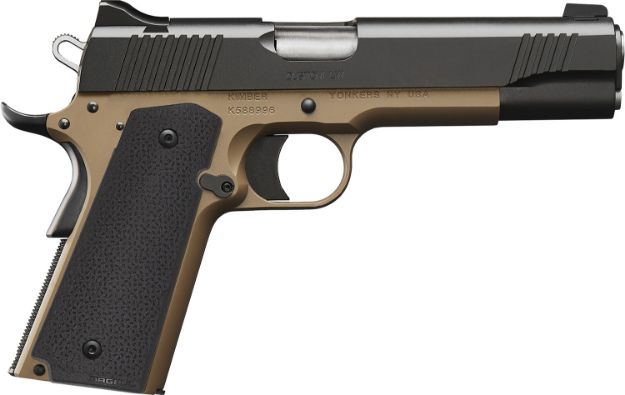 Picture of Kimber Mfg.,inc 3000460 Custom LW  45 ACP 8+1 5" Black FDE Black Textured Grip