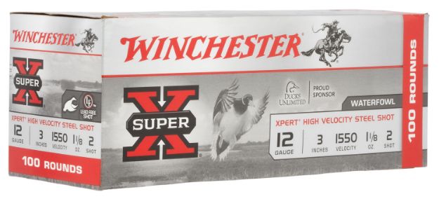 Picture of Winchester Ammo WEX1232VP Super X Xpert High Velocity 12Gauge 3" 1 1/8oz 2Shot 100 Per Box/2 Case *Value Pack