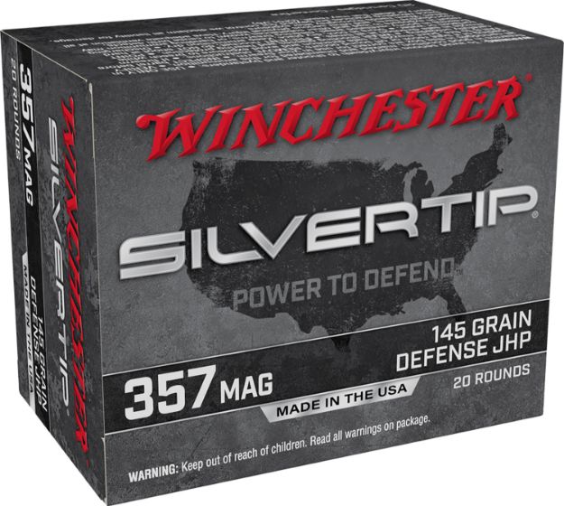 Picture of Winchester Ammo W357ST Silvertip  357Mag 145gr Silvertip Jacket Hollow Point 20 Per Box/10 Case