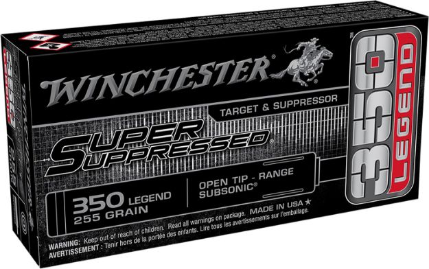 Picture of Winchester Ammo SUP350 Super Suppressed  350Legend 255gr Open Tip Range 20 Per Box/10 Case