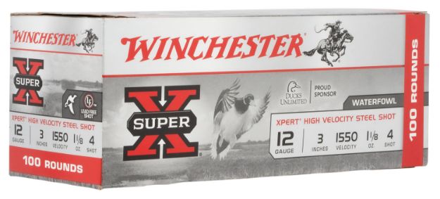 Picture of Winchester Ammo WEX1234VP Super X Xpert High Velocity 12Gauge 3" 1 1/8oz 4Shot 100 Per Box/2 Case *Value Pack