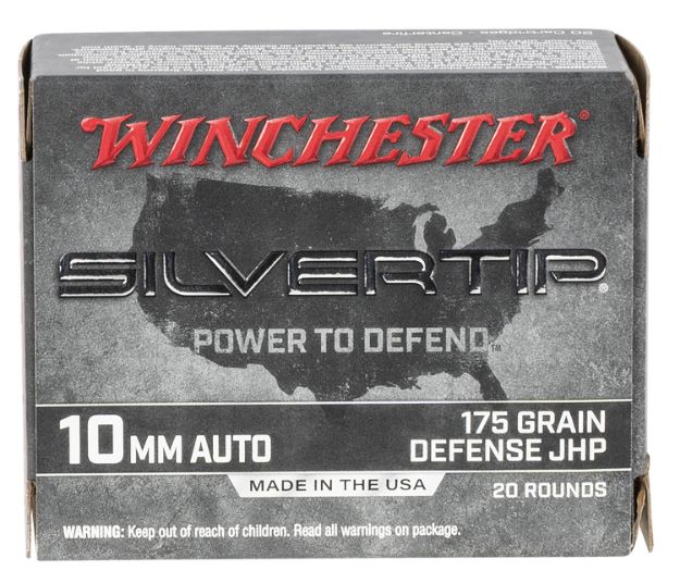 Picture of Winchester Ammo W10MMST Super X  10mmAuto 175gr Silvertip Jacket Hollow Point 20 Per Box/10 Case