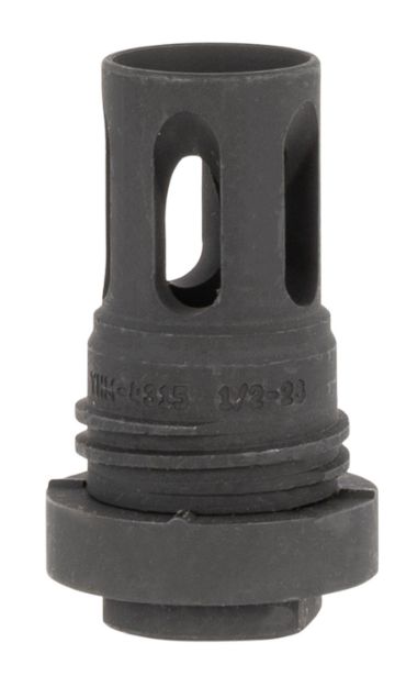 Picture of Yankee Hill 431528A Mini QD Flash Hider Black Phosphate Steel with 1/2"-28 tpi Threads & 2.13" OAL for 5.56x45mm NATO AR-Platform