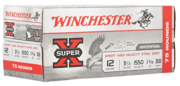 Picture of Winchester Ammo WEX12LBBVP Super X Xpert High Velocity 12Gauge 3.50" 1 3/8oz BBShot 75 Per Box/2 Case *Value Pack