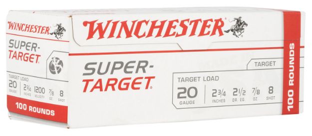 Picture of Winchester Ammo TRGT208VP Super-Target  20Gauge 2.75" 7/8oz 8Shot 100 Box/2 Case *Value Pack