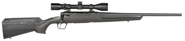 Picture of Savage Arms 57474 Axis XP Compact 6.5 Creedmoor 4+1 20" Matte Black Steel Barrel, Drilled & Tapped Steel Receiver, Fixed Matte Black Synthetic Stock, Weaver 3-9x40mm, Right Hand