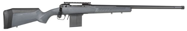 Picture of Savage Arms 57490 110 Tactical 6.5 PRC 7+1 24", Matte Black Metal, Gray Fixed AccuStock with AccuFit