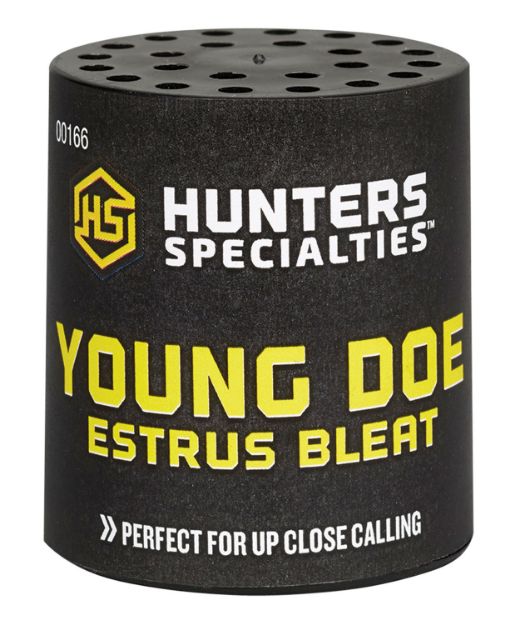 Picture of Hunters Specialties 00166 Young Doe Estrus  Can Call Doe Sounds Attracts Deer Black