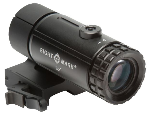 Picture of Sightmark SM19063 T-3 Magnifier 3X  with Flip to Side Mount Matte Black 3 x 23mm