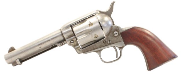 Picture of Taylors & Company 555136 1873 Cattleman 357 Mag Caliber with 4.75" Barrel, 6rd Capacity Cylinder, Overall Antique Finish Steel & Walnut Grip