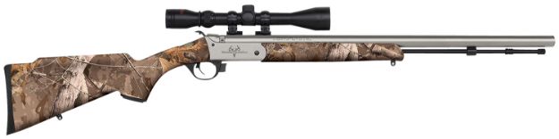 Picture of Traditions R5721108432 Buckstalker XT 50 Cal 209 Primer 24", Stainless Cerakote Barrel/Rec, Next Wyld Camo Synthetic Stock, 3-9x40mm Scope