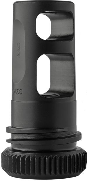 Picture of ADVANCED ARMAMENT COMPANY 64132 Blackout Muzzle Brake 22 Cal 1/2"-28 tpi, Black Steel, for AAC 51T Suppressors