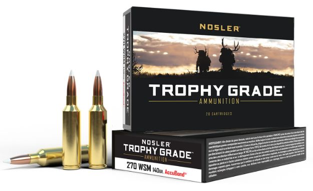 Picture of Nosler 60030 Trophy Grade  270WSM 140gr Nosler AccuBond 20 Per Box/10 Case