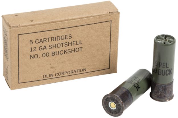 Picture of Winchester Ammo Q1544 Military Grade  12Gauge 2.75" 9Pellets 00Buck Shot 5 Per Bx/50 Case