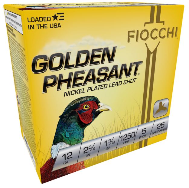 Picture of Fiocchi 12GP5 Golden Pheasant Extrema 12Gauge 2.75" 1 3/8oz 5Shot 25 Per Box/10 Case