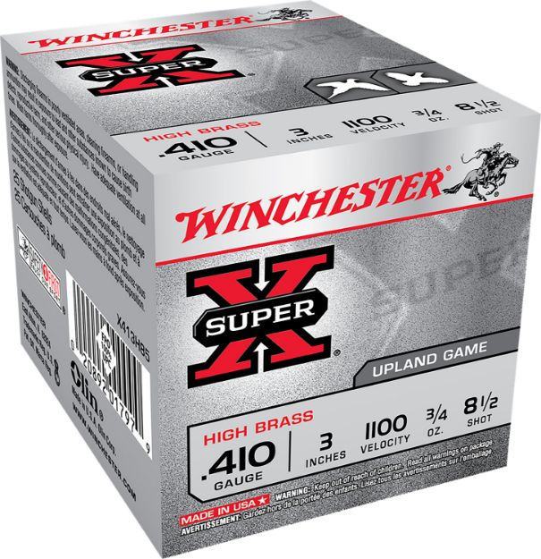 Picture of Winchester Ammo X413H85 Super X Heavy Game Load High Brass 410Gauge 3" 3/4oz 8.5Shot 25 Per Box/10 Case