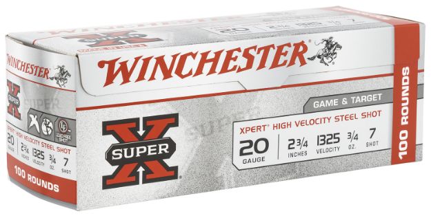 Picture of Winchester Ammo WE20GTVP7 Super X Xpert High Velocity 20Gauge 2.75" 3/4oz 7Shot 100 Per Box/2 Case *Value Pack