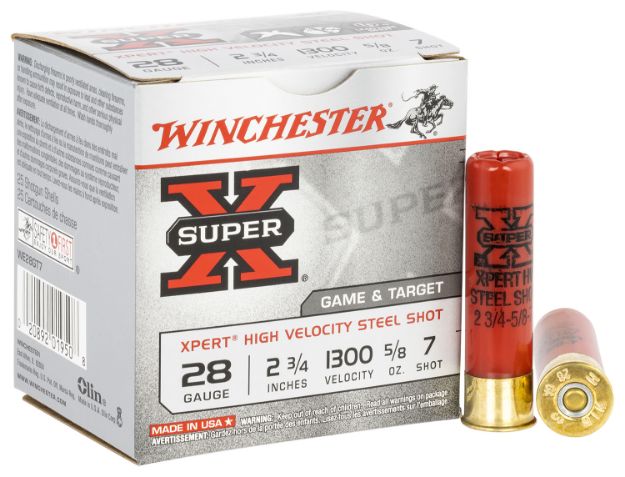 Picture of Winchester Ammo WE28GT7 Super X Xpert High Velocity 28Gauge 2.75" 5/8oz 7Shot 25 Per Box/10 Case