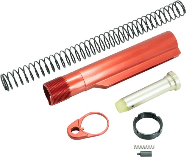 Picture of Timber Creek Outdoors ARBTKR Buffer Tube Kit  Red Anodized for AR-15