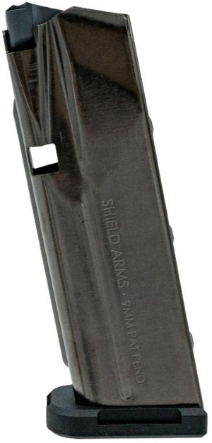 Picture of Shield Arms SAS15BLKNGEN3 S15 Magazine Gen 3 15rd Flush 9mm Luger Fits Glock 48/43X Black Nickel Steel