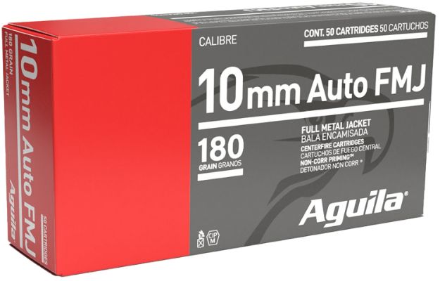 Picture of Aguila 1E102110 Target & Range Handgun 10mm Auto 180gr Full Metal Jacket 50 Per Box/20 Case