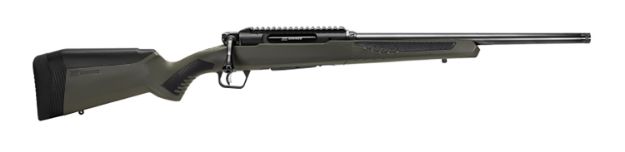 Picture of Savage Arms 57654 Impulse Hog Hunter 6.5 Creedmoor 4+1 Matte Black 20" Threaded Barrel/Rec, Matte OD Green Fixed AccuStock with AccuFit, Includes Detachable Box Mag