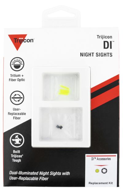 Picture of Trijicon AC50011 DI Night Sight Standard Replacement Kit Green Fiber & Black Retainer