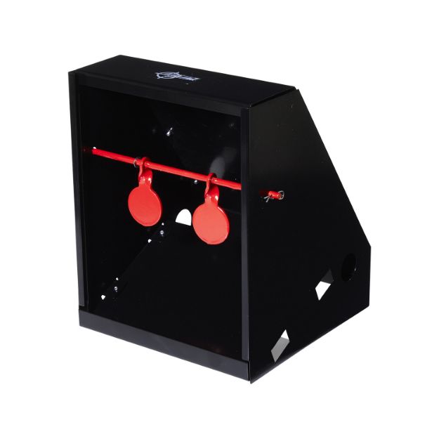 Picture of EZ-Aim 15429 Air Gun Pellet Shooting Target & Trap Red Steel Circle