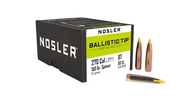 Picture of Nosler 27150 Ballistic Tip  270Caliber 150gr Spitzer 50/Box