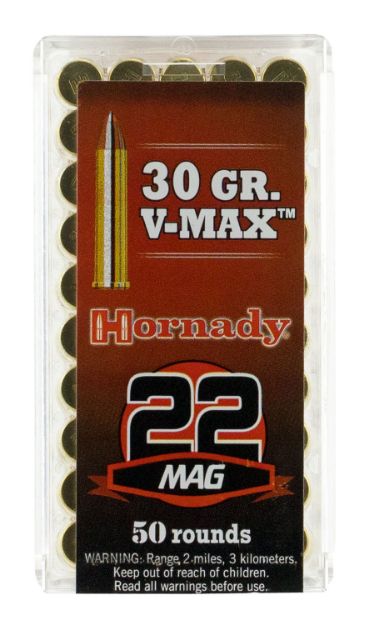 Picture of Hornady 83202 Varmint Express  22 WMR 30 gr Hornady V Max 50 Per Box/ 40 Case