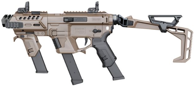 Picture of Recover Tactical PIXPMGFST02 P-IX+MG  PG9 SR20 Metal Front Guard Folding Stock Tan