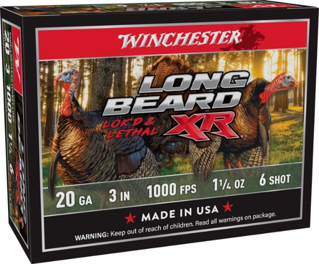 Picture of Winchester Ammo STLB2036 Long Beard XR Shot-Lok 20Gauge 3" 1 1/4oz 6Shot 10 Per Box/10 Case