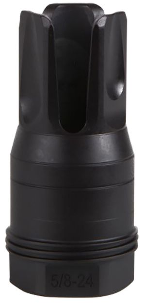 Picture of Sig Sauer SL76258X2490DEGF Clutch-Lok QD Q.D. Flash Hider Black Stainless Steel with 5/8" 24 tpi Threads for 7.62mm 90 Degree Taper