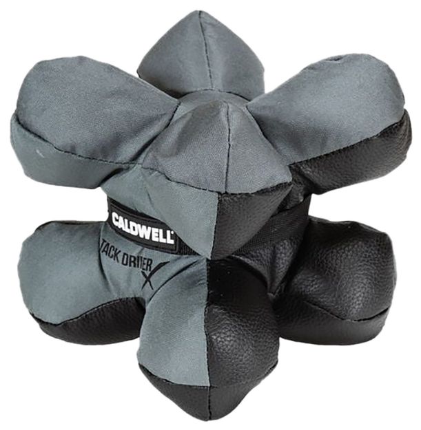 Picture of Caldwell 1102665 Tack Driver X with Gray & Black Finish, Rubber Bottom, Plastic Pellet Filled, 6.50 lbs & 8" W x 8" H x 8" D Dimensions