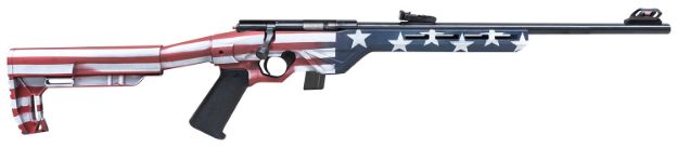 Picture of Citadel CIT22LRBLTUSA Trakr  22 LR 10+1 18" Blued Steel Barrel & Receiver, American Flag Synthetic Stock