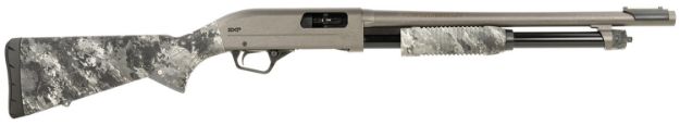 Picture of Winchester Repeating Arms 512450695 SXP Hybrid Defender 20 Gauge 3" Chamber 5+1 (2.75") 18", Gray Barrel/Rec, TrueTimber Midnight Synthetic Furniture, Fiber Optic Front