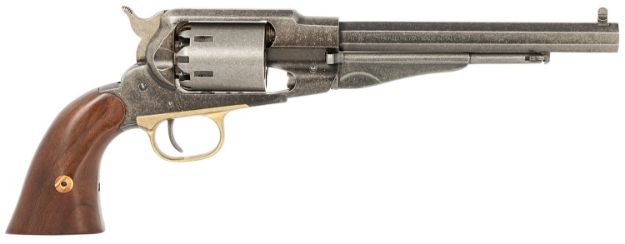 Picture of Pietta PF58OW448 1858 Old West 44 Cal 8" 6rd Old Silver Frame, Cylinder & Barrel, Walnut Grip