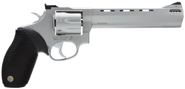 Picture of Taurus 2-627069 Tracker 627 38 Special +P or 357 Mag Caliber with 6.50" Ported Barrel, 7rd Capacity Cylinder, Overall Matte Finish Stainless Steel & Black Ribber Grip