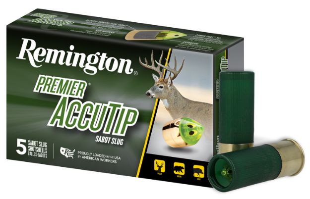 Picture of Remington Ammunition 20727 Premier AccuTip  12 Gauge 2.75" Sabot Slug Shot 5 Per Box/ 20 Cs