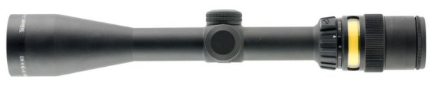 Picture of Trijicon 200004 AccuPoint  Black Hardcoat Anodized 39x40mm 1" Tube Illuminated Mil-Dot Crosshair w/Amber Dot Reticle