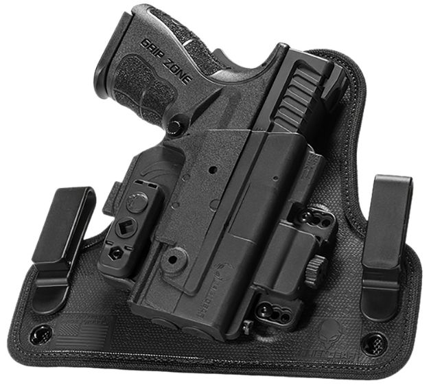 Picture of Alien Gear Holsters SSIW0771RHXX ShapeShift 4.0 IWB Black Polymer Belt Clip Fits Ruger LC9