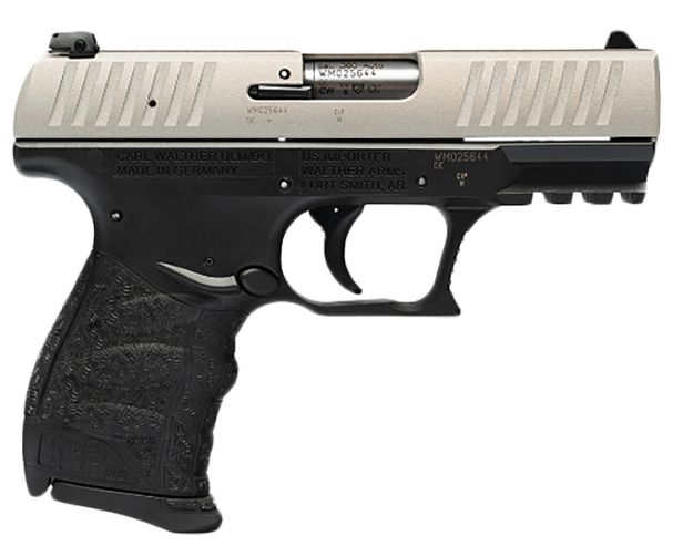 Picture of Walther Arms 5082501 CCP M2 380 ACP 8+1 3.54" Stainless Steel Barrel, Serrated Stainless Steel Slide, Black Polymer Frame w/Picatinny Rail, Black Finger Grooved Grip, Firing Pin/Manual Safety